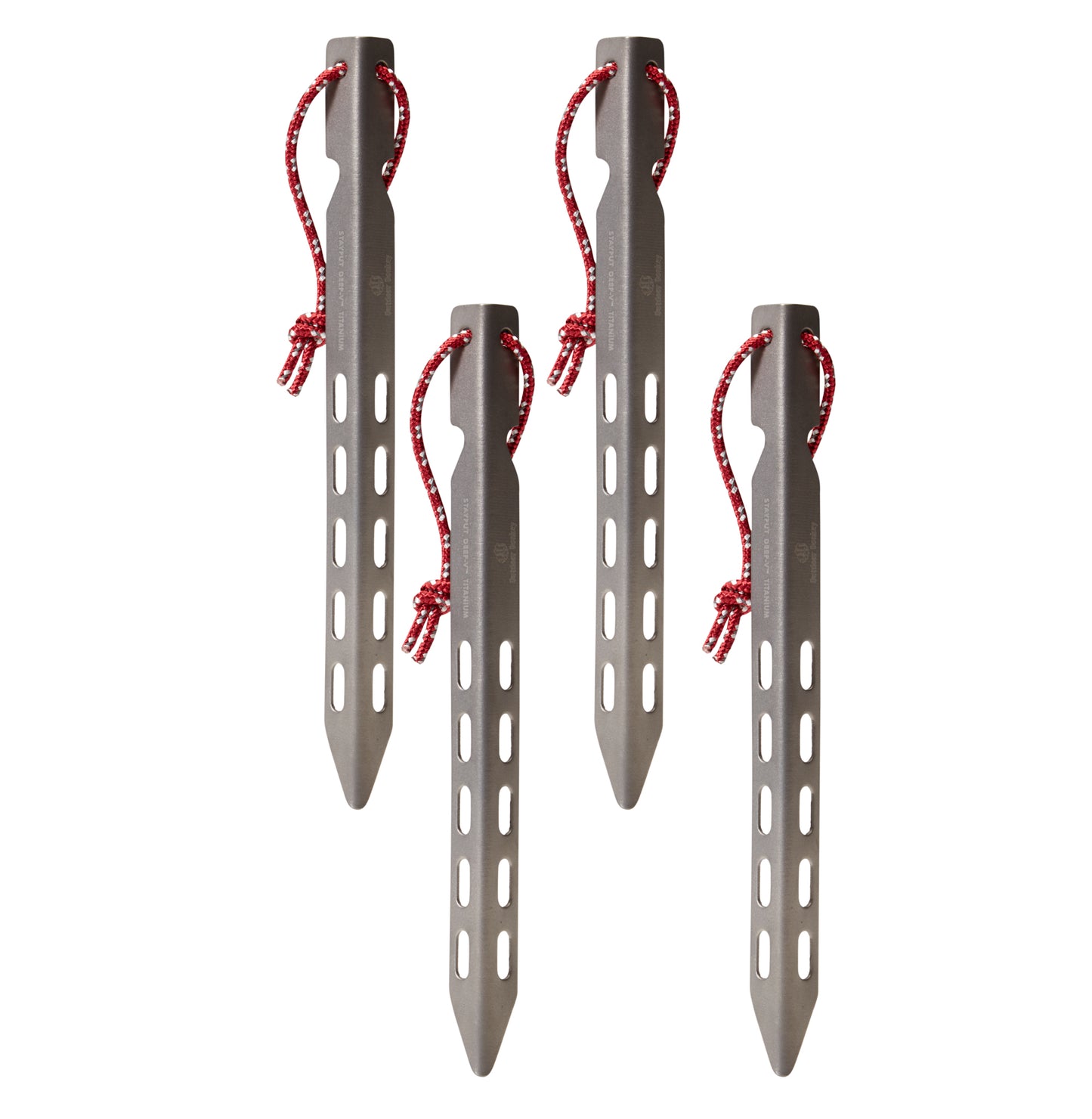 Outdoor Donkey StayPut Deep-V Titanium Tent Stakes