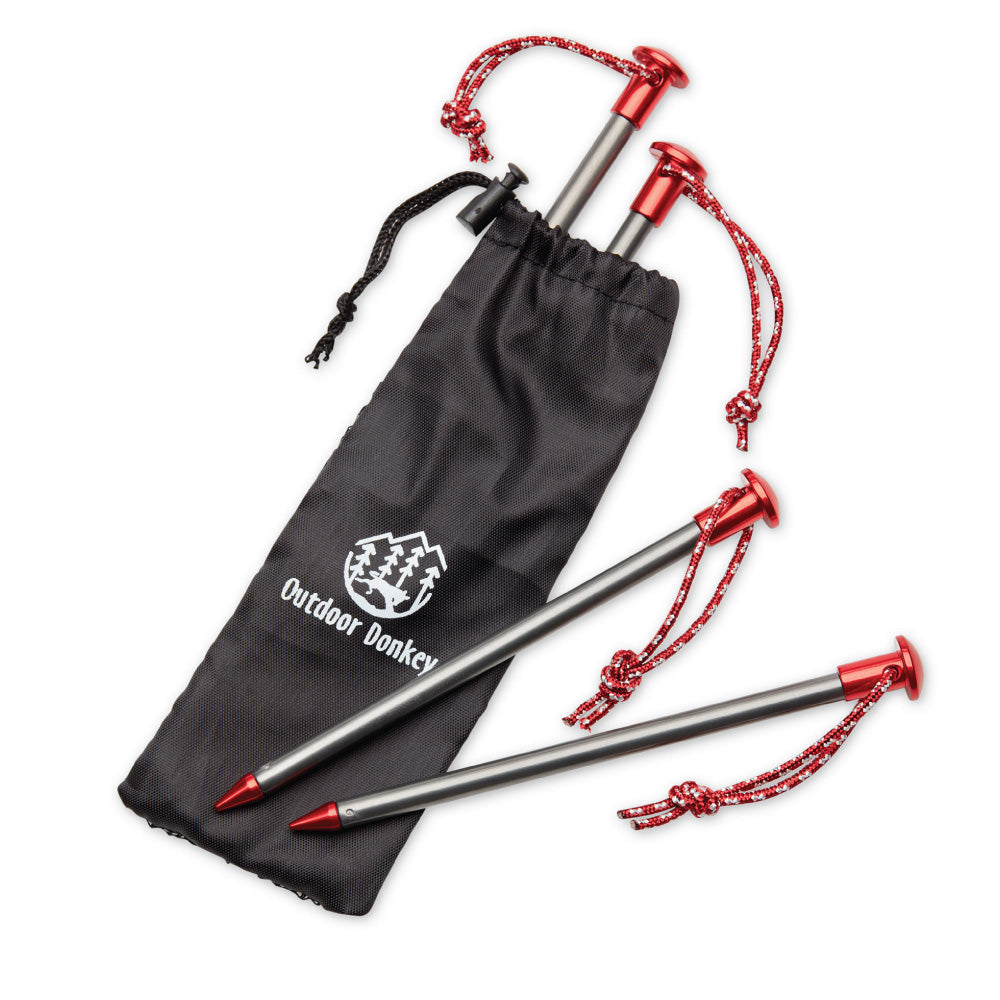 StayPut Aero Aluminum Tent Stakes with Storage Bag