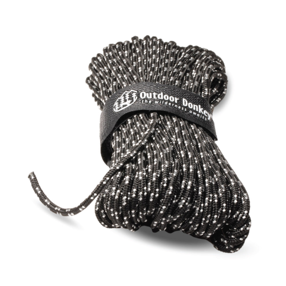 VersaCord Basic Stealth Black Reflective Utility Cord with Cord Strap